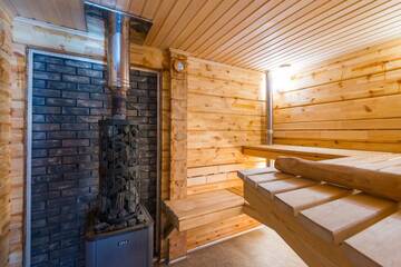 Фото номера Вилла с собственным бассейном Виллы Sauna House Zarechnoe г. Zarechnoye 8